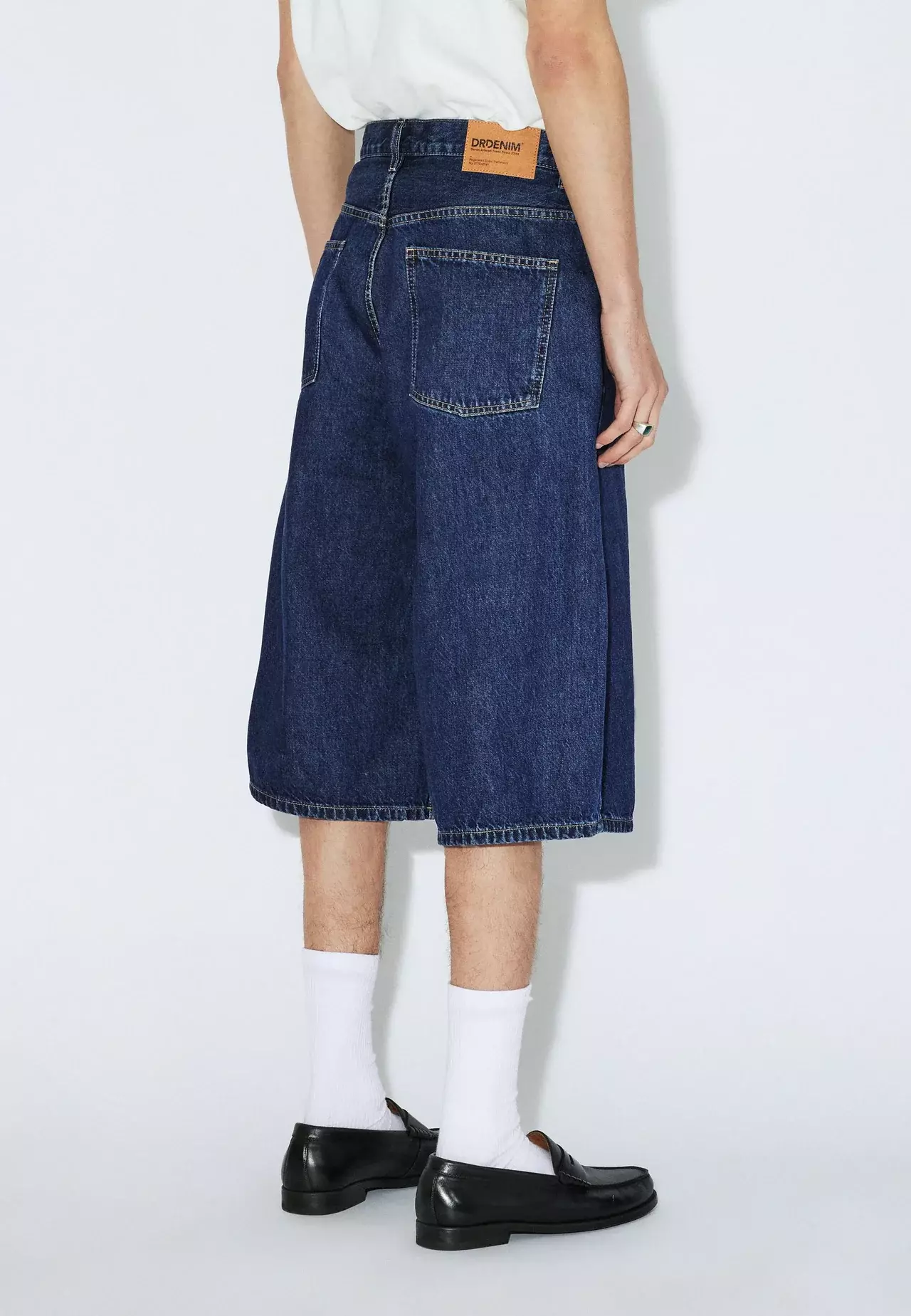 Dr.Denim Vali Shorts Haze Dark Retro Herren Baggy Fit Denim blau